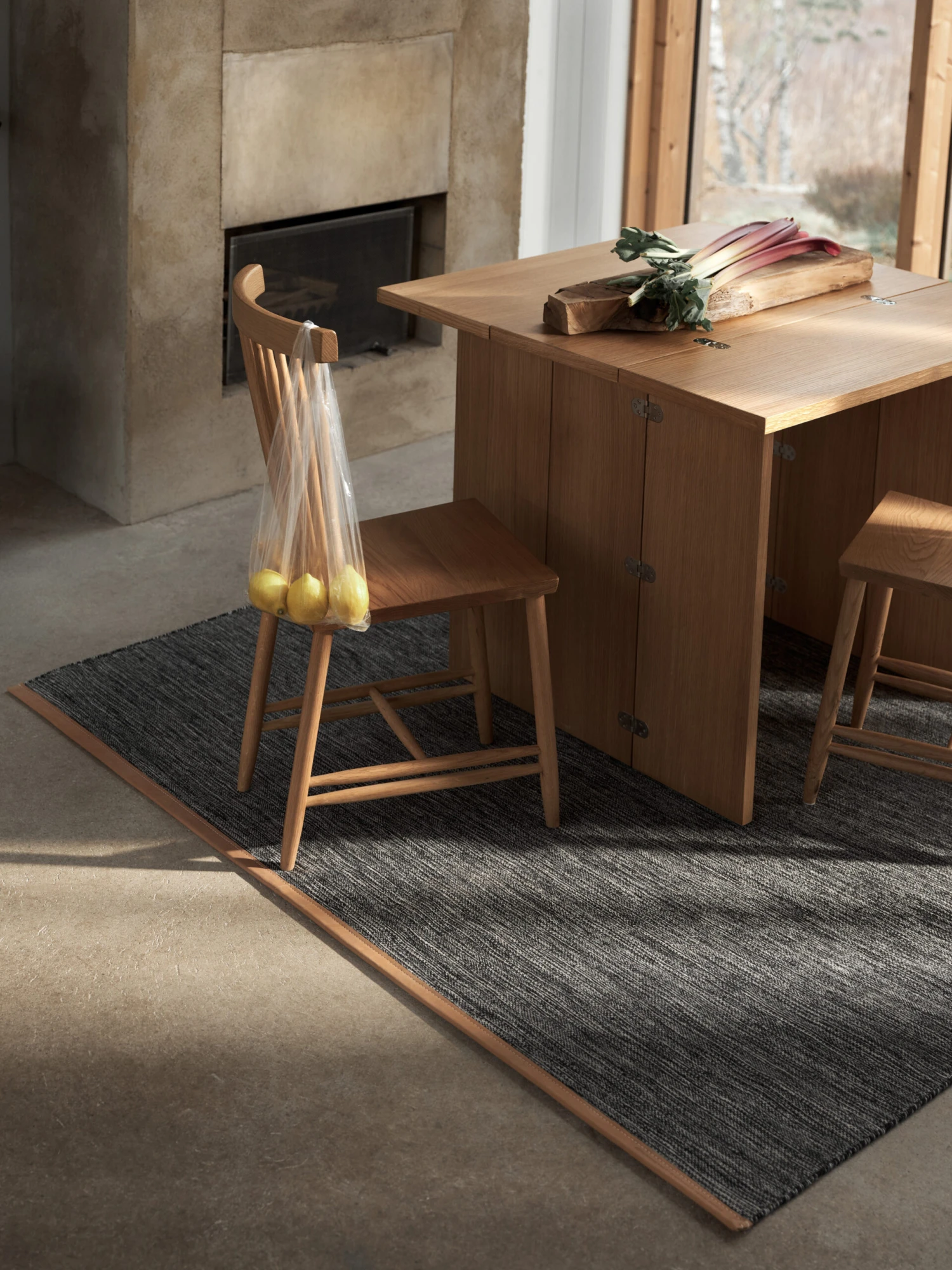 Design House Stockholm Björk Vloerkleed Groot Donker Grijs - Afbeelding 5