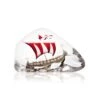 Vikingschip Glazen Sculptuur