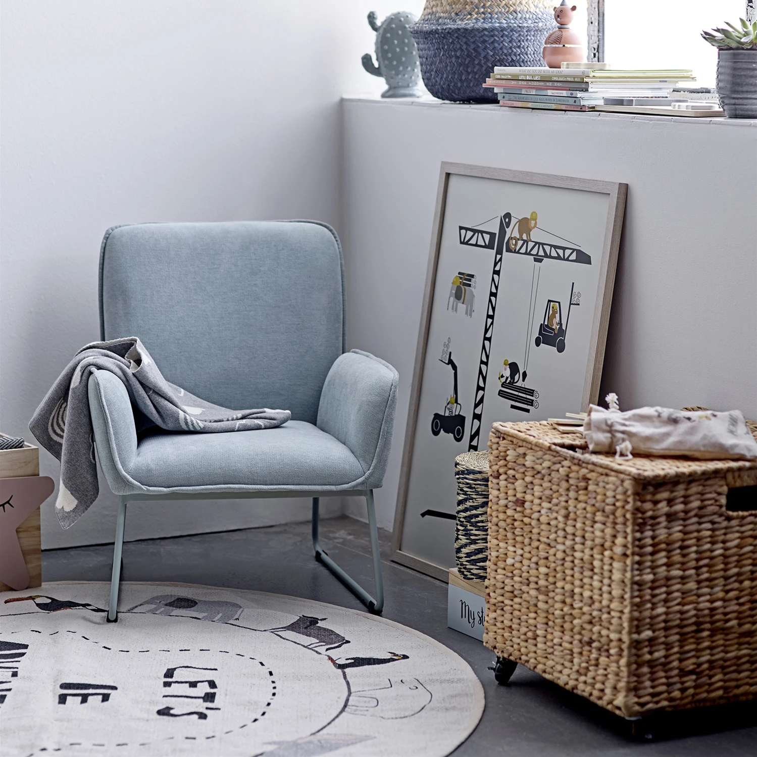 Bloomingville Vloerkleed Ø130 Cm - Afbeelding 2