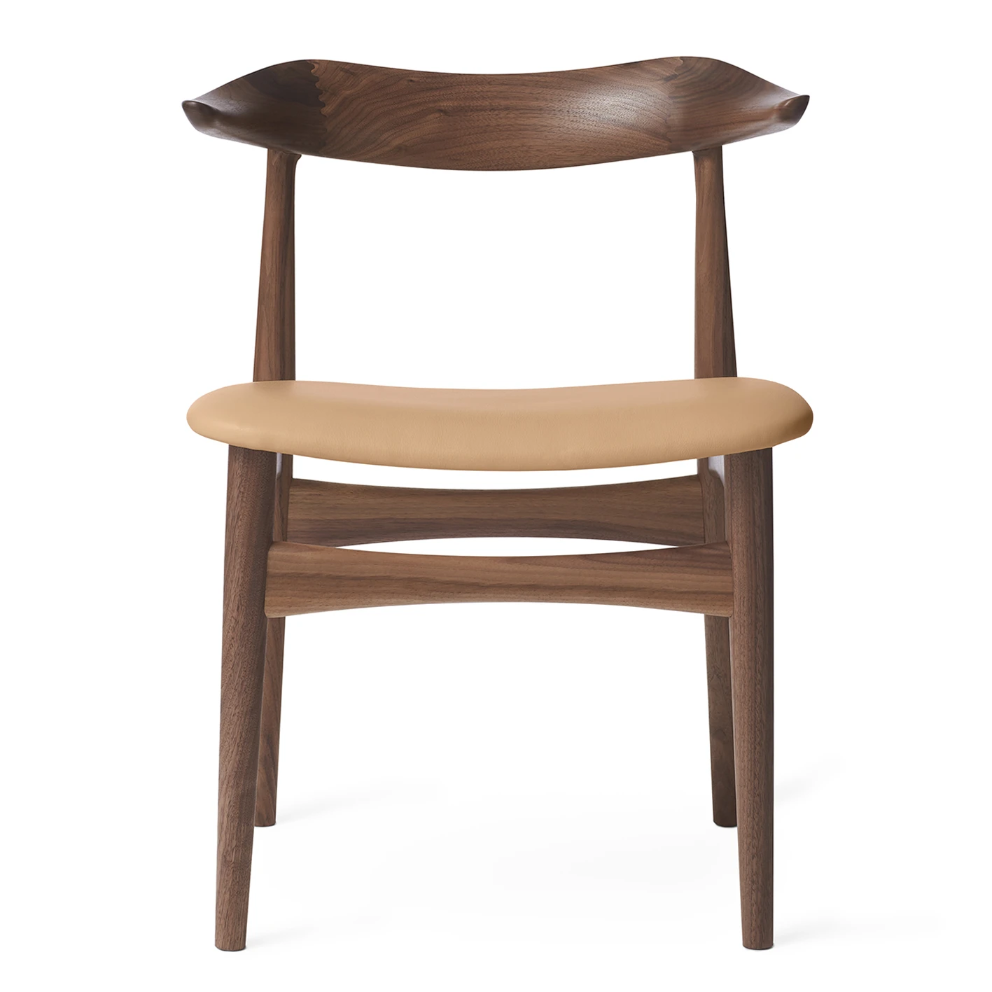 Warm Nordic Cow Horn Stoel Walnoten - Afbeelding 3