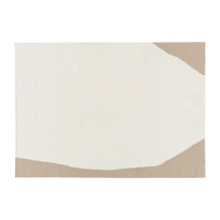 Flow Kelim Vloerkleed Wit-beige