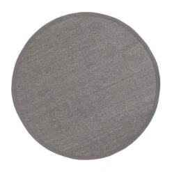 Dixie Sisal Vloerkleed Rond Grijs