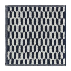 Marimekko Piekana Handdoek Dark Blue-off White
