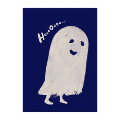 HouoOouu White Poster