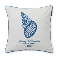 Lexington Seashell Cotton Canvas Kussenhoes 50x50 Cm