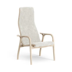 Swedese Lamino Fauteuil Eik Wit Gepigmenteerd / Schapenvacht