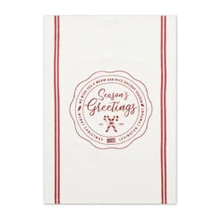 Lexington Seasons Greetings Printed Keukenhanddoek 50x70 Cm