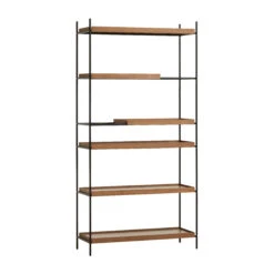 Woud Tray Rek Hoog Walnoot, 100x201 Cm