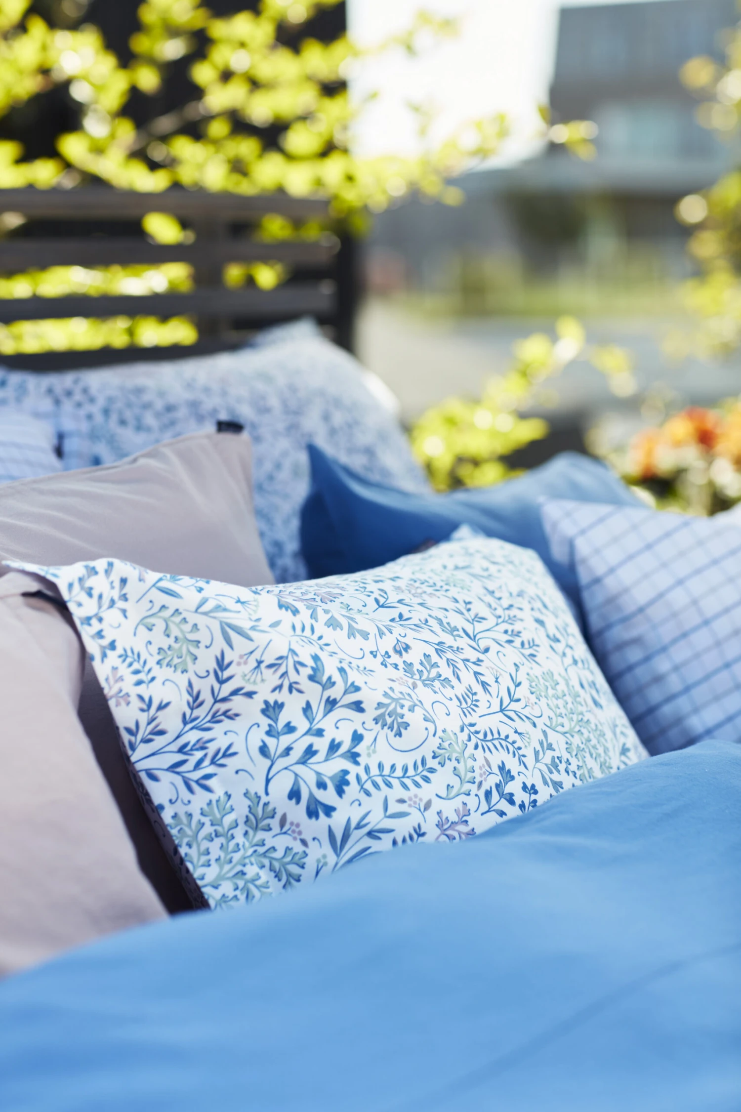 Lexington Flower Printed Cotton Sateen Kussensloop 50x60 Cm - Afbeelding 4