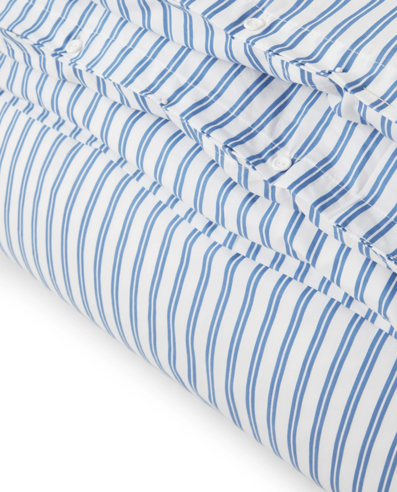 Lexington Striped Cotton Poplin Dekbedovertrek 150x210 Cm - Afbeelding 2
