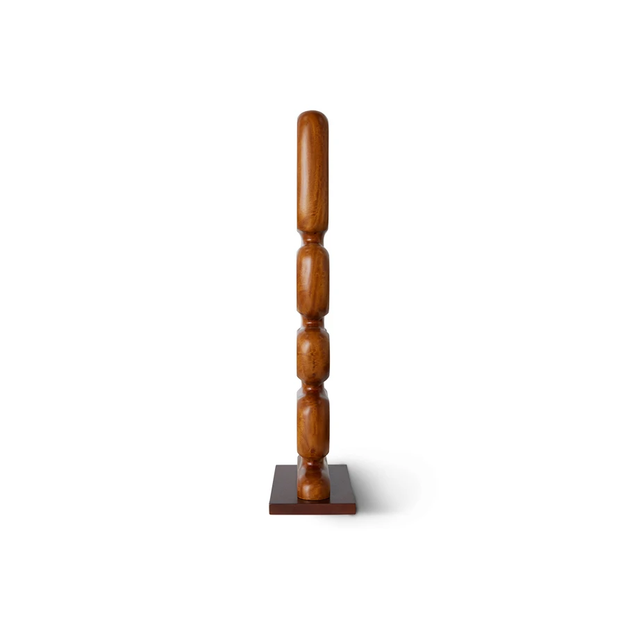 Hand Carved Wooden Sculpture 71 Cm - Afbeelding 2